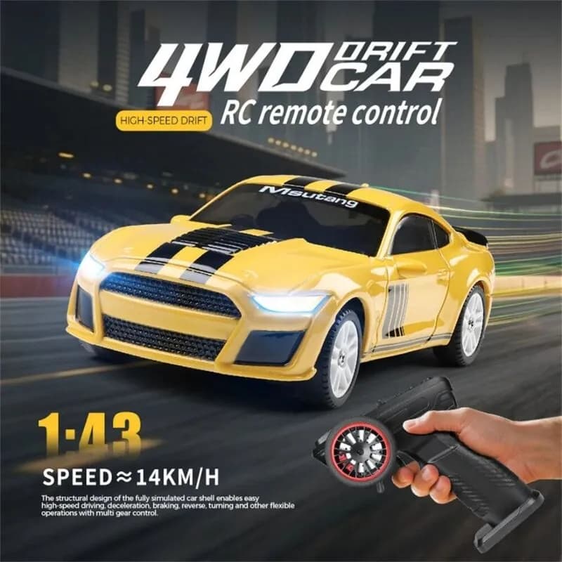 ماشین کنترلی دریفت دو دیفرانسیل میکرو WLTOYS K4308 مقیاس 1:43 — تصویر ۸
