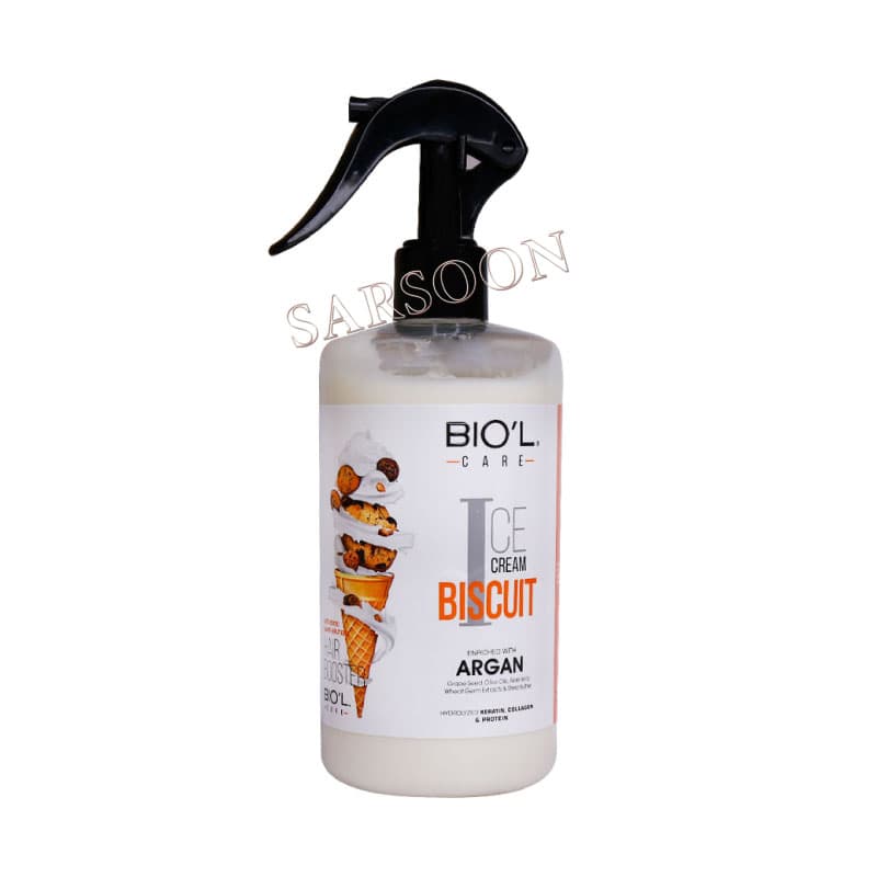 لوسیون مو بستنی بیسکویتی بیول بدون آبکشی ۴۰۰ میلی لیتر Biol Hair Lotion Ice Cream Biscuit