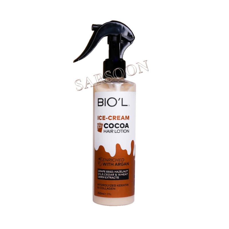 لوسیون مو بستنی کاکائویی بیول ۲۵۰ میلی لیتر Biol Hair Lotion Ice Cream Cocoa