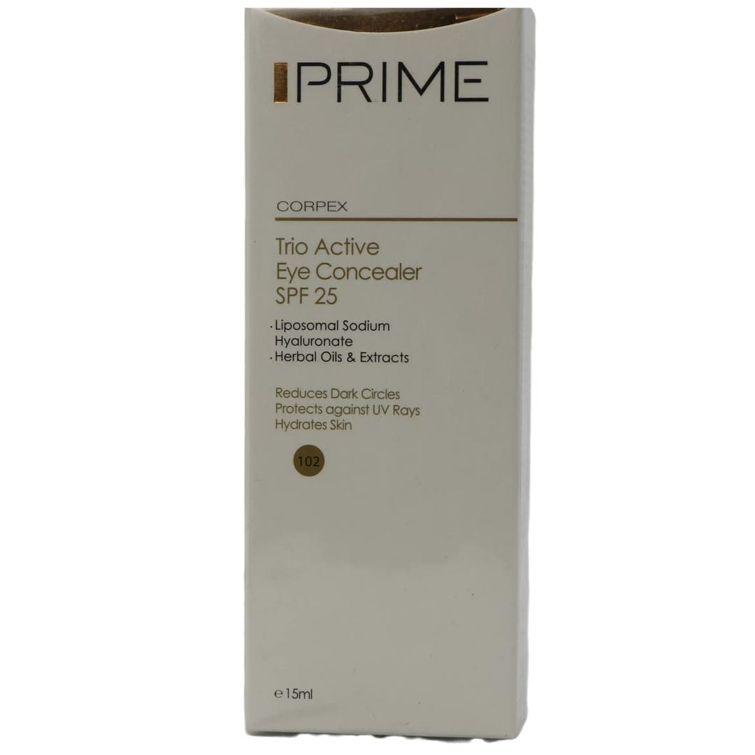 کانسیلر دور چشم بژ طبیعی SPF25 پریم شماره 102 Prime SPF25 Light Beige Eye Concealer No.