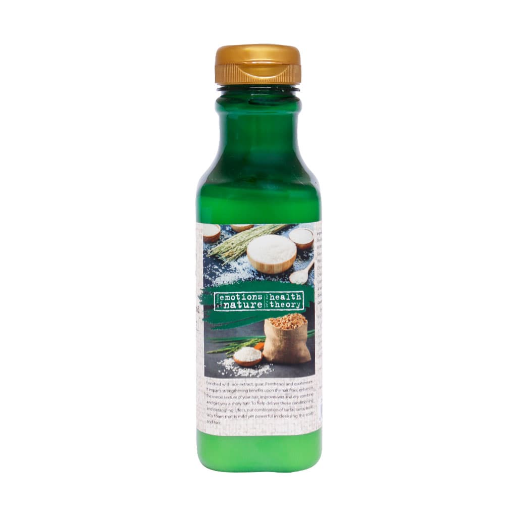 شامپو موهای گره خورده عصاره برنج هلس تئوری ۳۸۵ میلی لیتر Healtheory Conditioning and Detangling Hair Shampoo ۳۸۵ ml