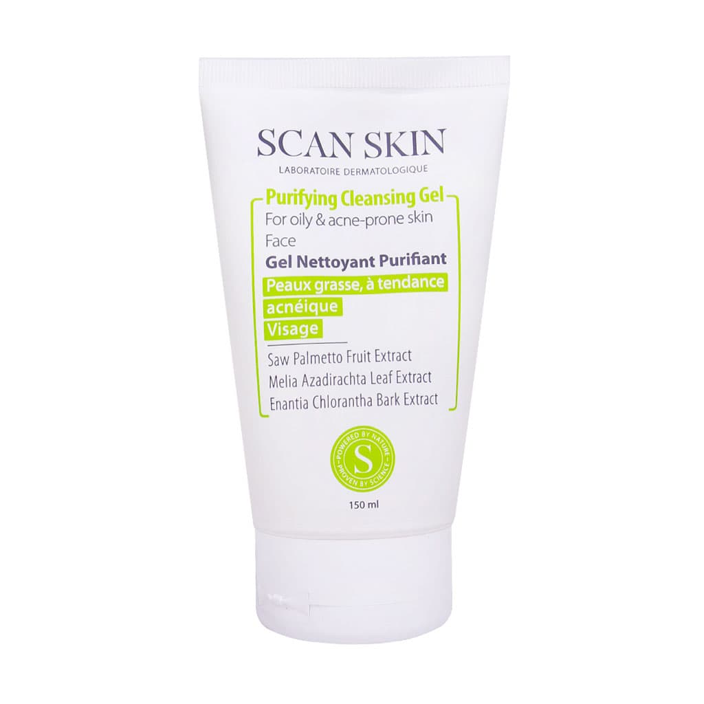 ژل شستشو پوست چرب اسکن اسکین ۱۵۰ میلی لیتر Scan Skin Prufifying Cleanding Gel For Oily Skin ۱۵۰ ML