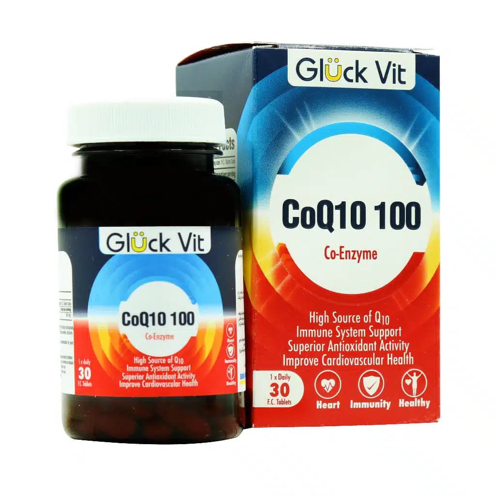 کوکیوتن 100 میلی گرم گلوک ویت 30 عددی Gluck Vit CoQ10 100 — تصویر ۲
