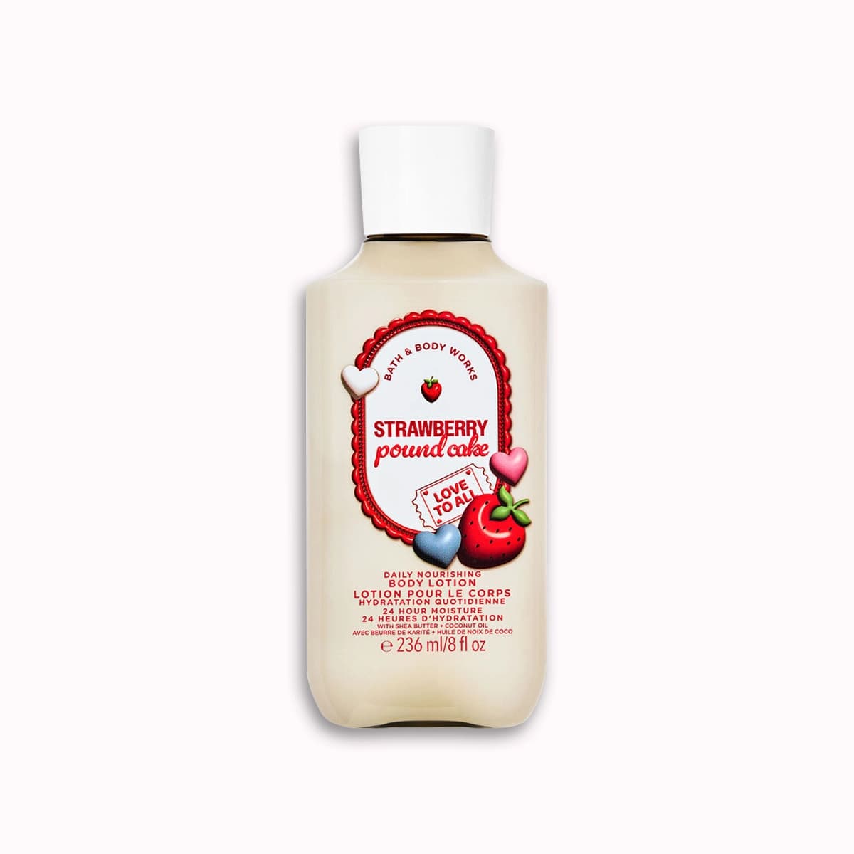 لوسیون بدن بث اند بادی Strawberry Pound Cake — تصویر ۲