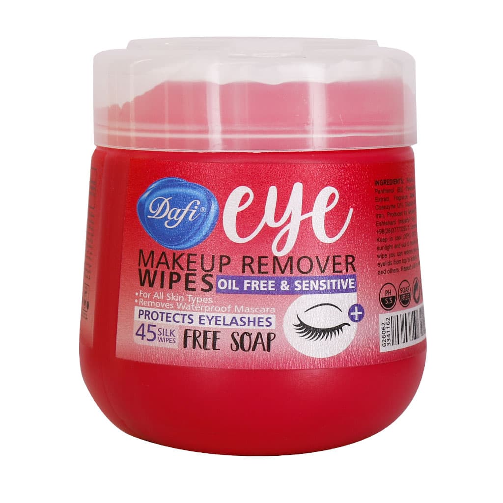 دستمال مرطوب پاک کننده آرایش دور چشم دافی ۴۵ عدد Dafi Eye Makeup Remover Wipes ۴۵ Pcs