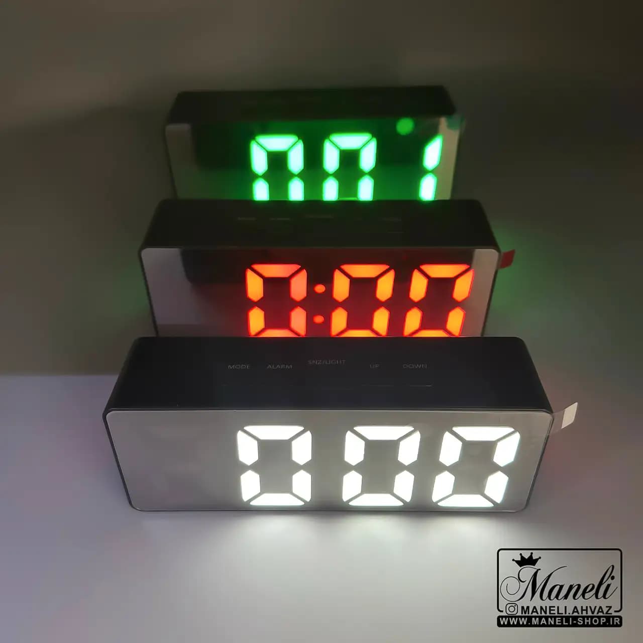 ساعت دیجیتال رومیزی زنگ دار|ساعت تزئینی|14040830 — تصویر ۲