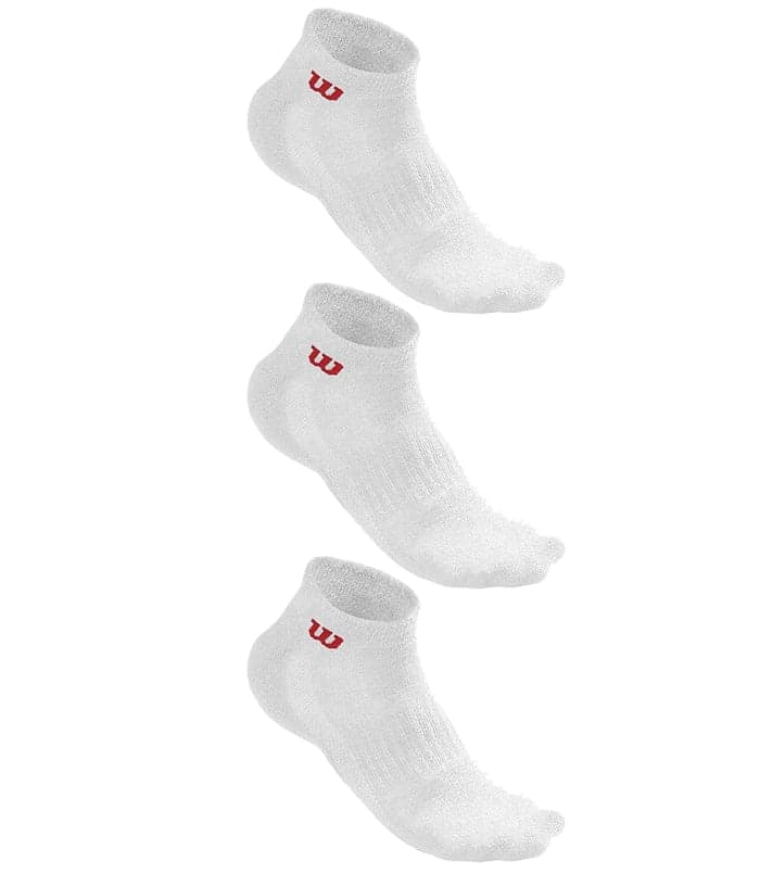 جوراب مردانه ویلسون Wilson Sport Mens White Quarter Socks 3 Pack