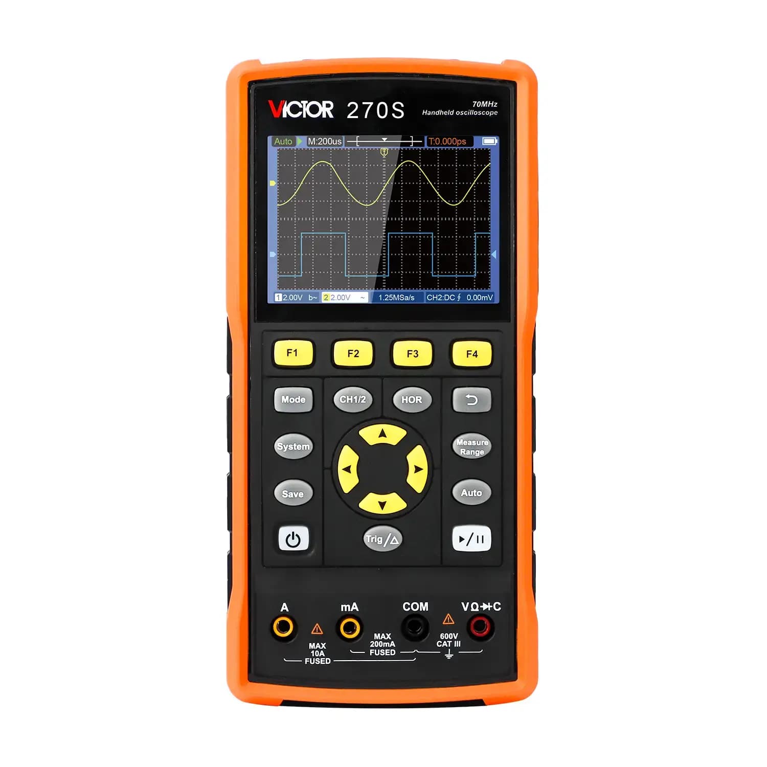 اسیلوسکوپ دستی 70MHz ویکتور VICTOR 270S — تصویر ۲