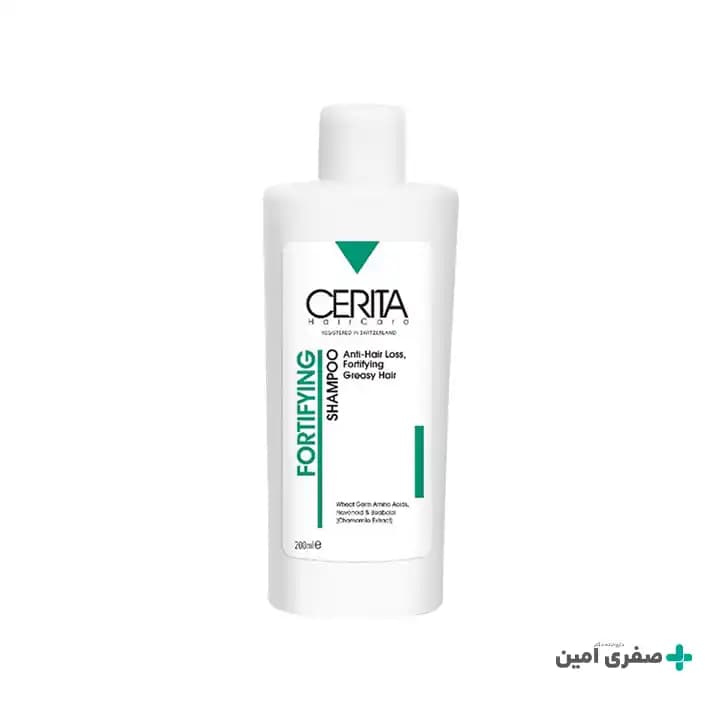 شامپو تقویت کننده و ضد ریزش سریتا مخصوص موهای چرب ۲۰۰ میلی لیتر