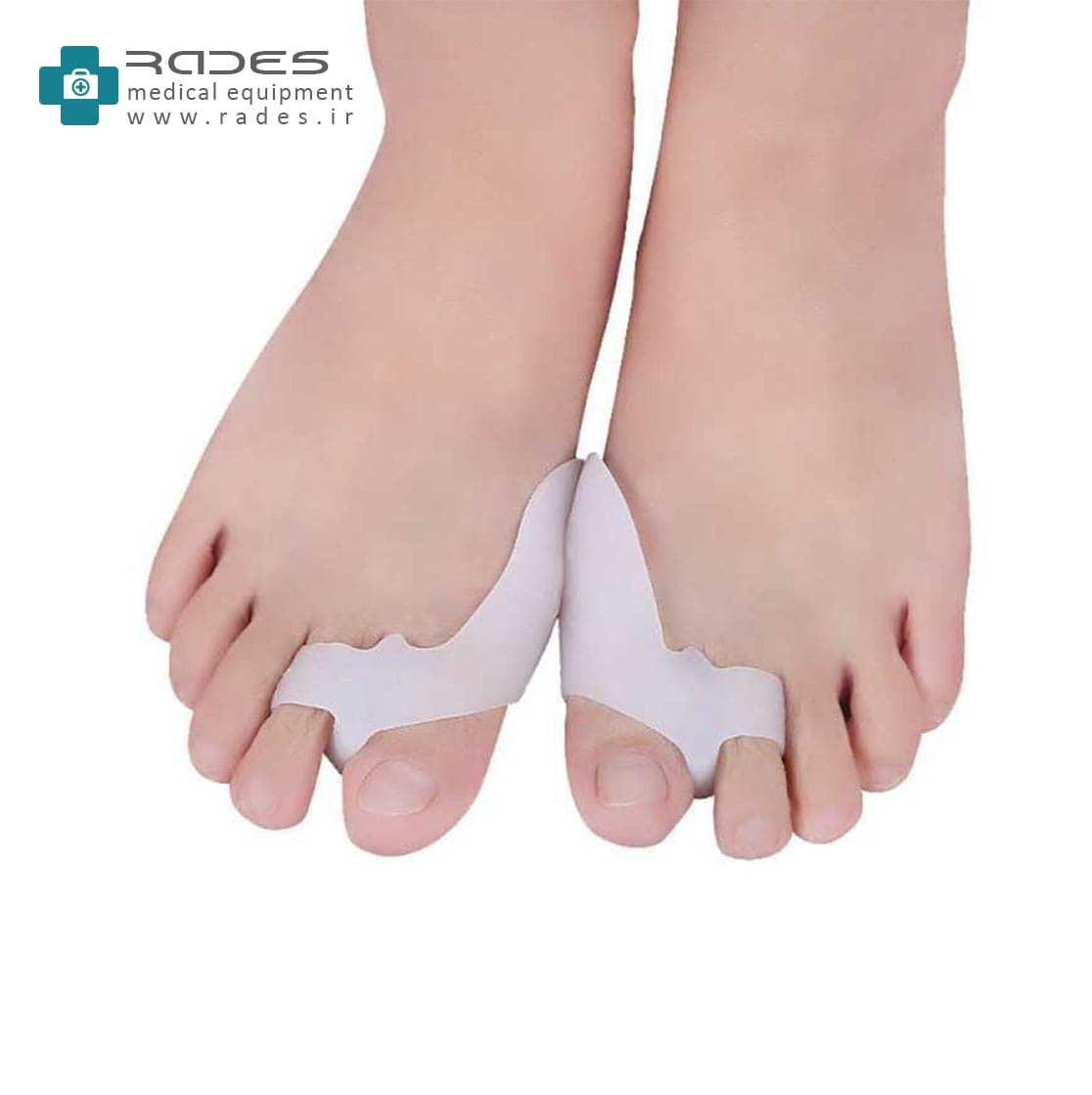 پد سیلیکونی فاصله دهنده انگشت شست پا 2 انگشت هالوکس والگوس فوت کر | Footcare — تصویر ۳