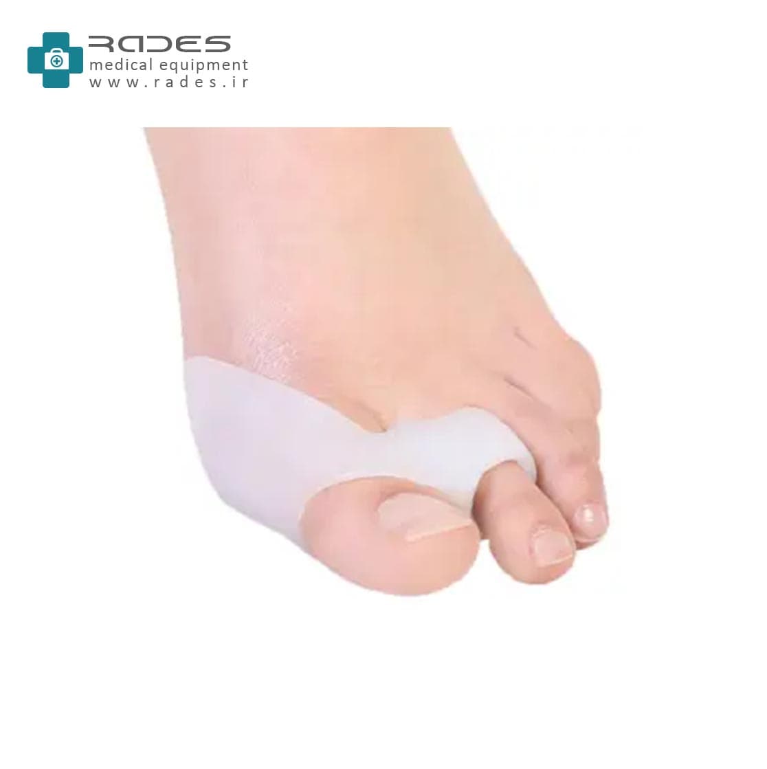 پد سیلیکونی فاصله دهنده انگشت شست پا 2 انگشت هالوکس والگوس فوت کر | Footcare