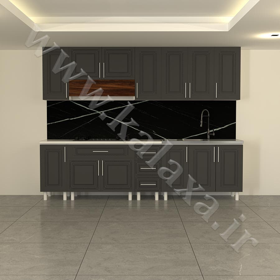 کابینت آماده ممبران کلاسیک ۳ متری (درب ساده) — تصویر ۳