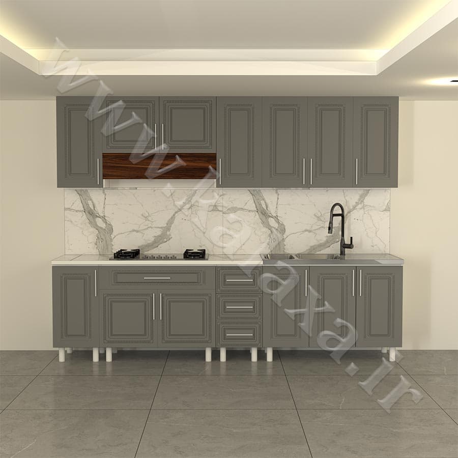 کابینت آماده ممبران کلاسیک ۳ متری (درب ساده) — تصویر ۵