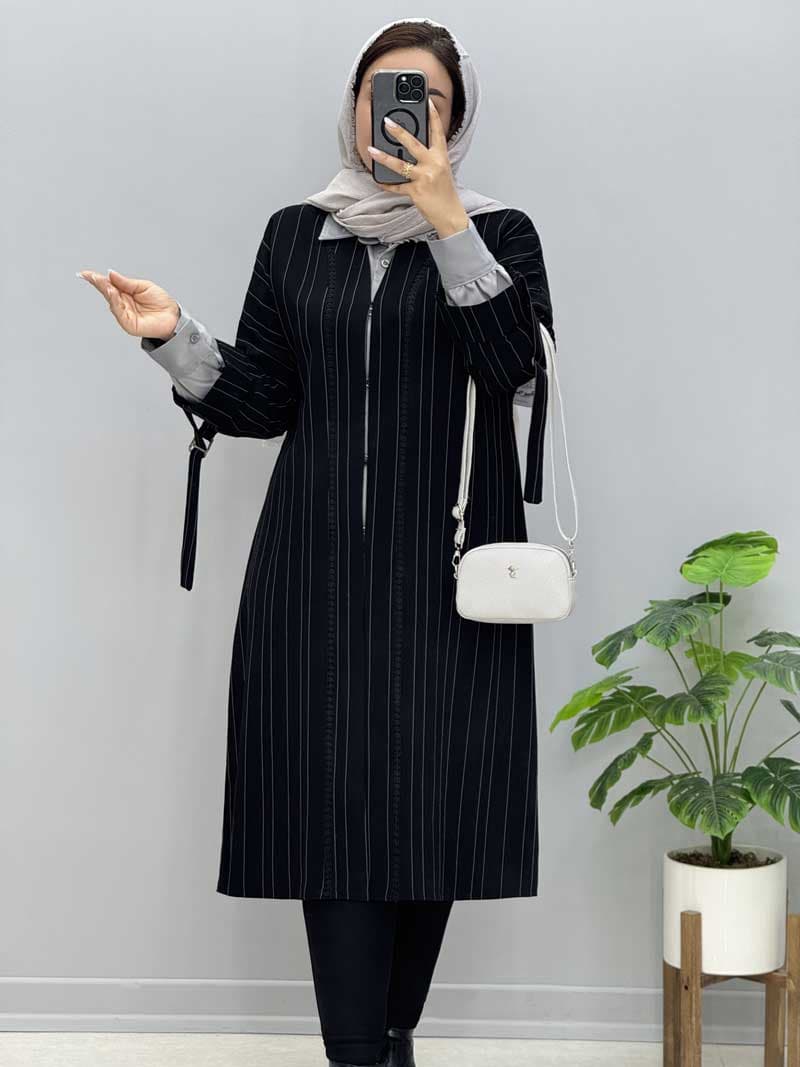 مانتو مزونی کرپ شکیرا کد 227606