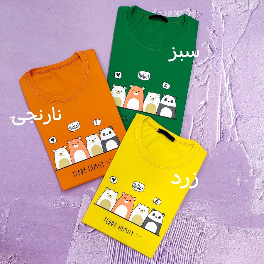 تیشرت زنانه عروسکی طرح TEDDY FAMILY — تصویر ۴