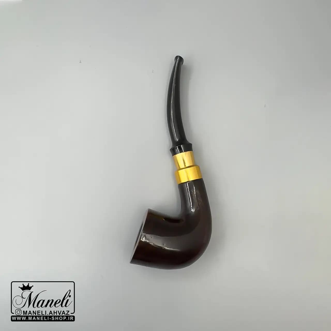 پیپ چوبی کاپیتان بلک قهوه ای با حلقه طلایی | 14040666 — تصویر ۴