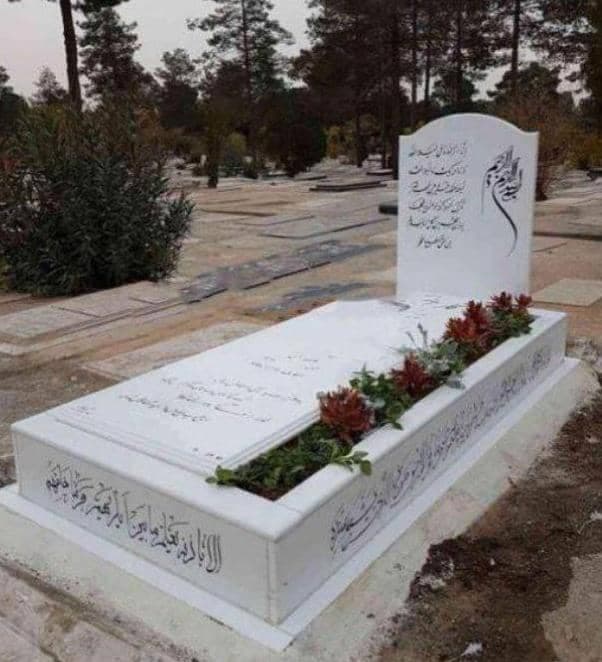 سنگ مزار نانو طرح باغچه ای