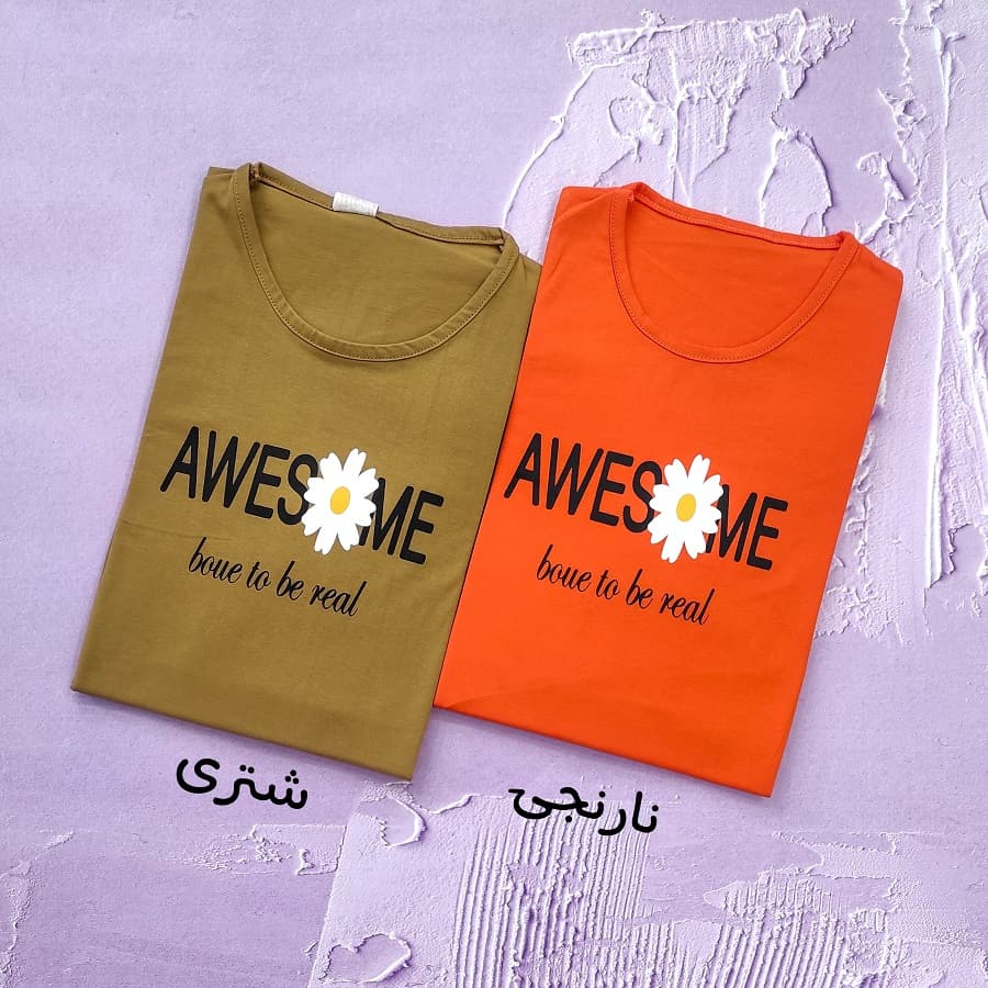 تیشرت زنانه طرح AWESOME — تصویر ۵