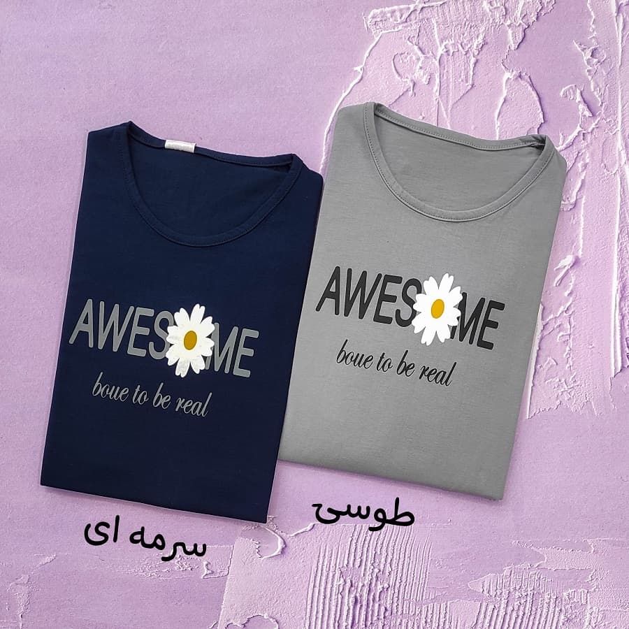 تیشرت زنانه طرح AWESOME — تصویر ۶