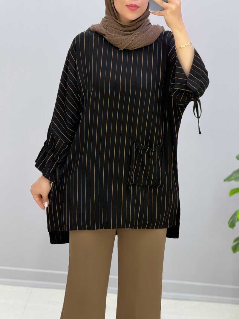 تونیک یقه گرد نخی ماسال کد 995285