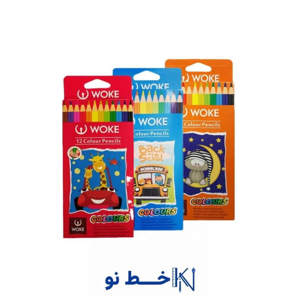 مداد 12 رنگی سه گوش ووک 940212