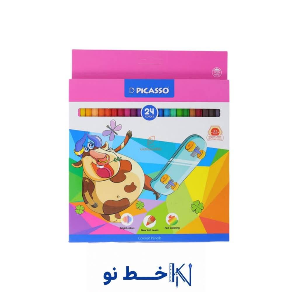 مداد 24 رنگی پیکاسو مقوایی