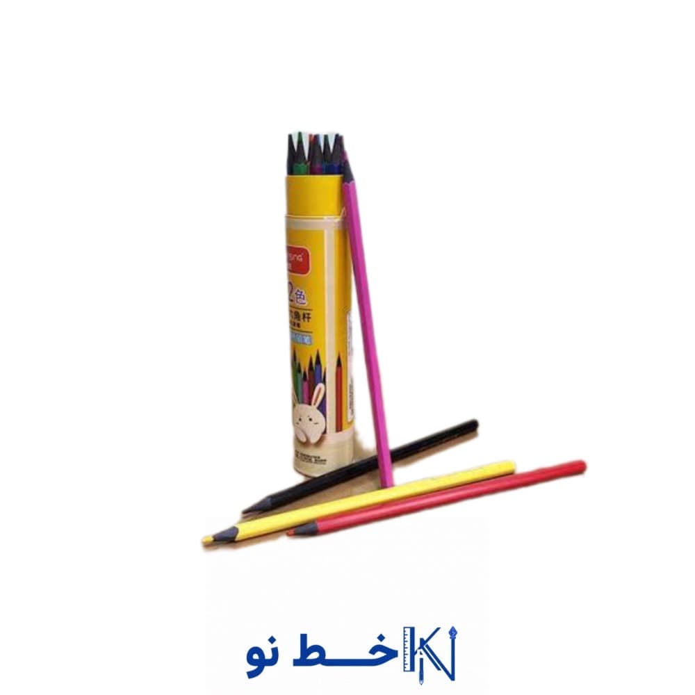 مداد 12 رنگی استوانه ام دی اف — تصویر ۲