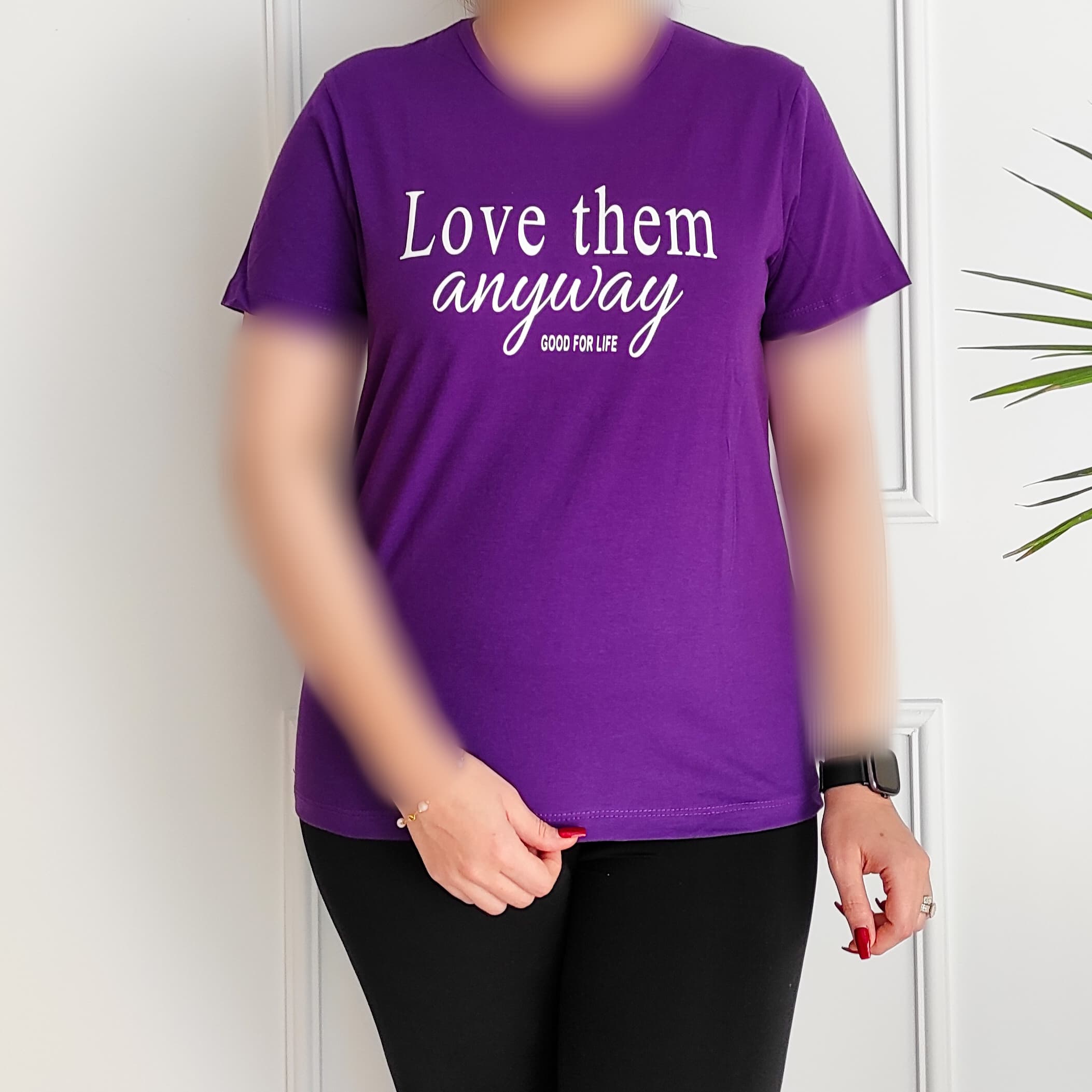 تیشرت زنانه اسپرت طرح Love them