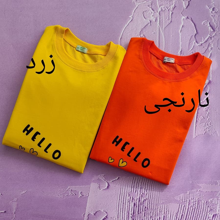 بلوز آستین بلند زنانه طرح HELLO — تصویر ۴