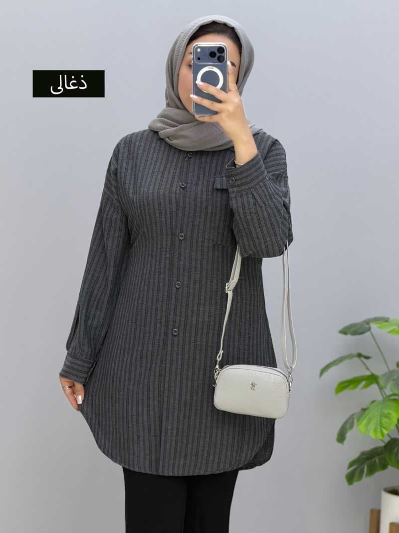 مانتو دیپلمات یقه مردانه ساروج کد 106413