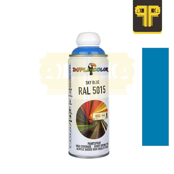 اسپری رنگ آبی آسمانی رال دوپلی کالر کد Dupli-Color RAL 5015