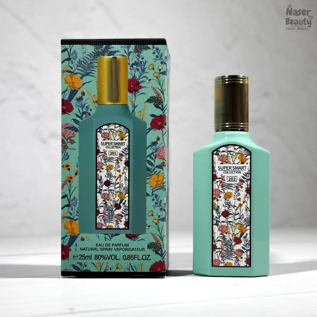 عطر زنانه سوپر اسمارت کالکشن 201 با رایحه جاسمین و گوچی فلورا