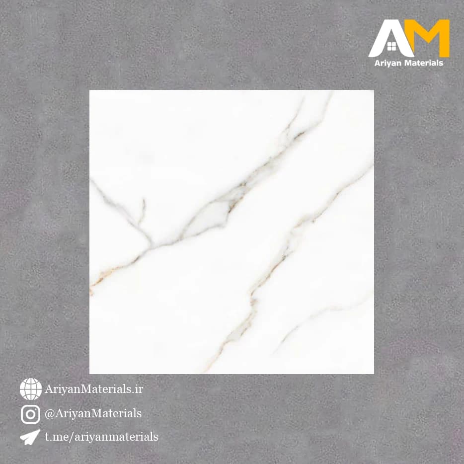 سرامیک کف طرح مرسین سفید
