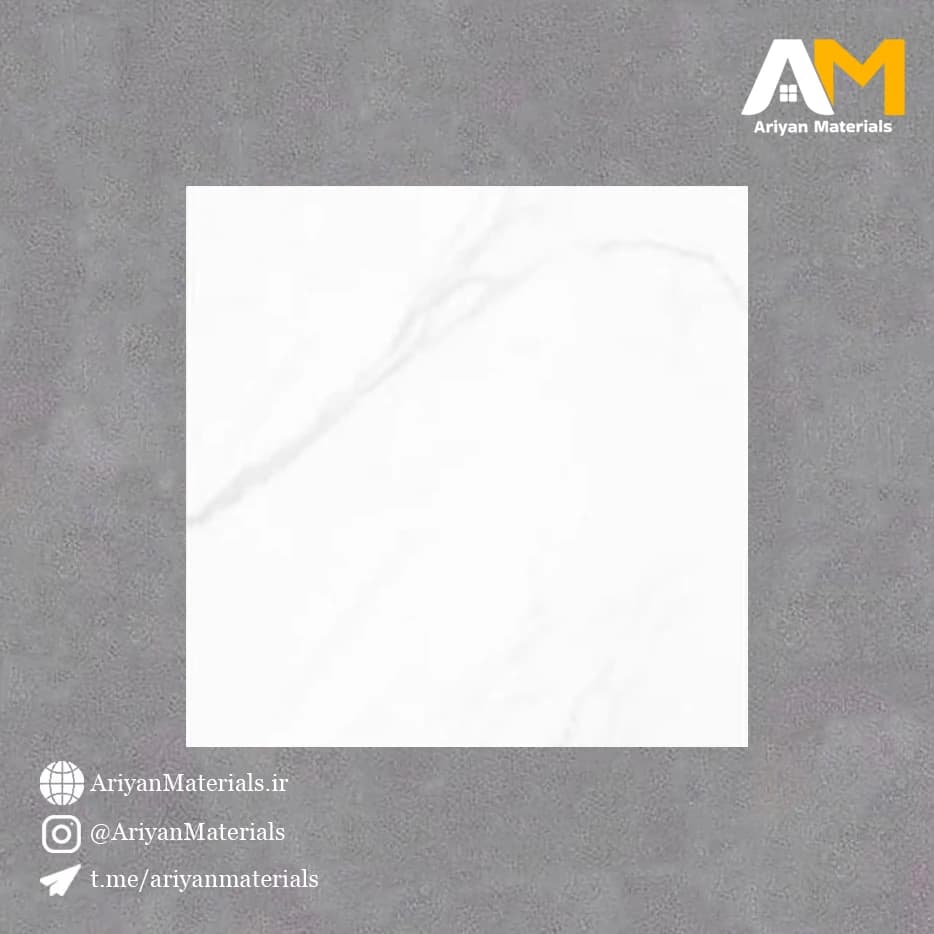 سرامیک کف طرح ملورین سفید