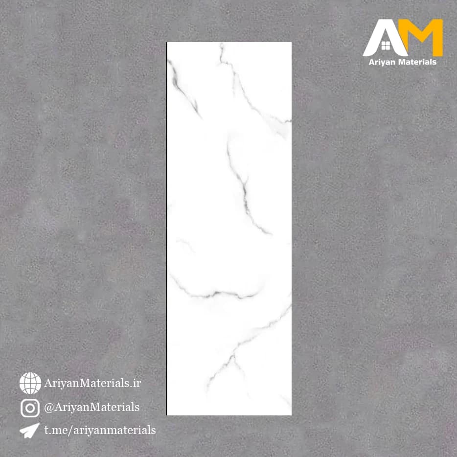 سرامیک دیواری طرح آرویدا سفید 120*40