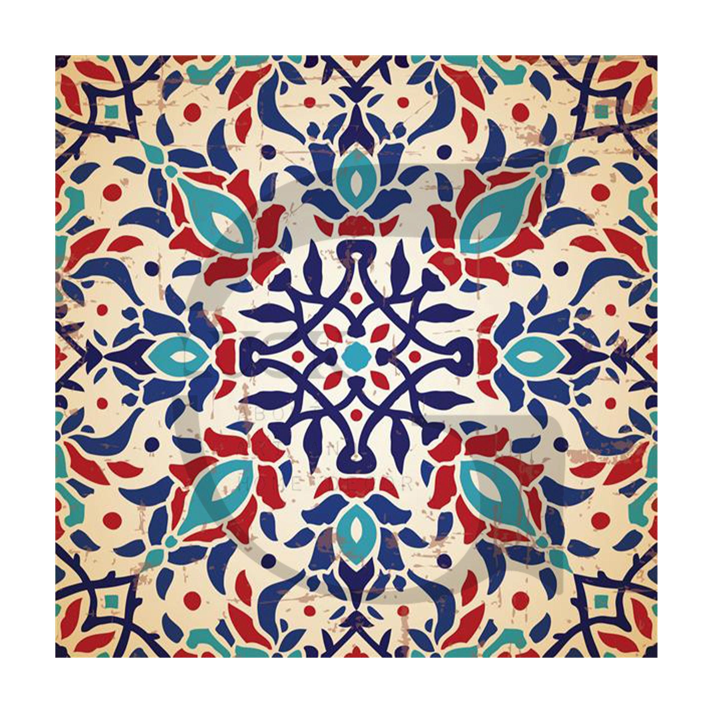 کاشی اسلیمی سبک سنتی ایرانی کد T228