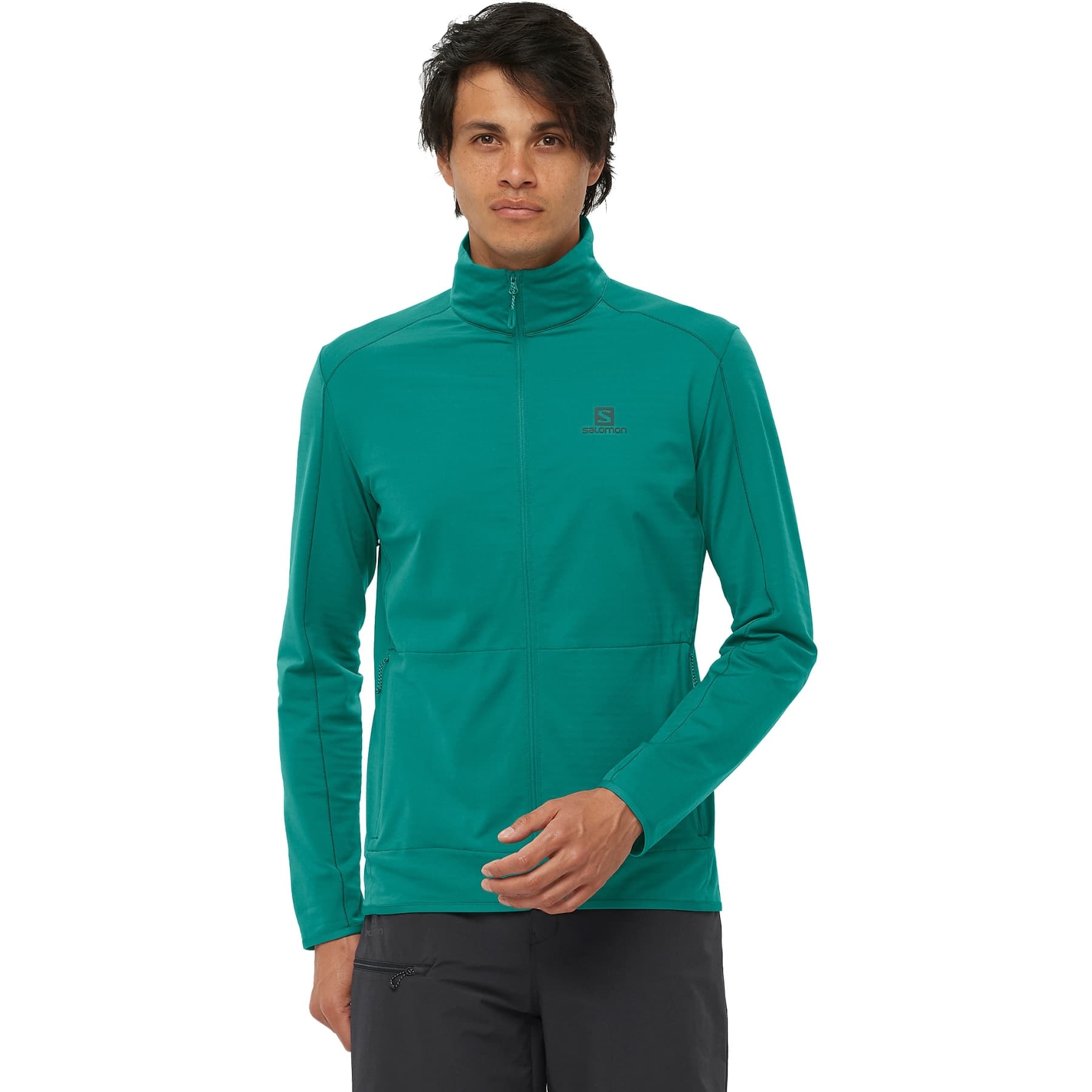 سویشرت سالامون / SALOMON – مدل Outrack FZ / سبز — تصویر ۲