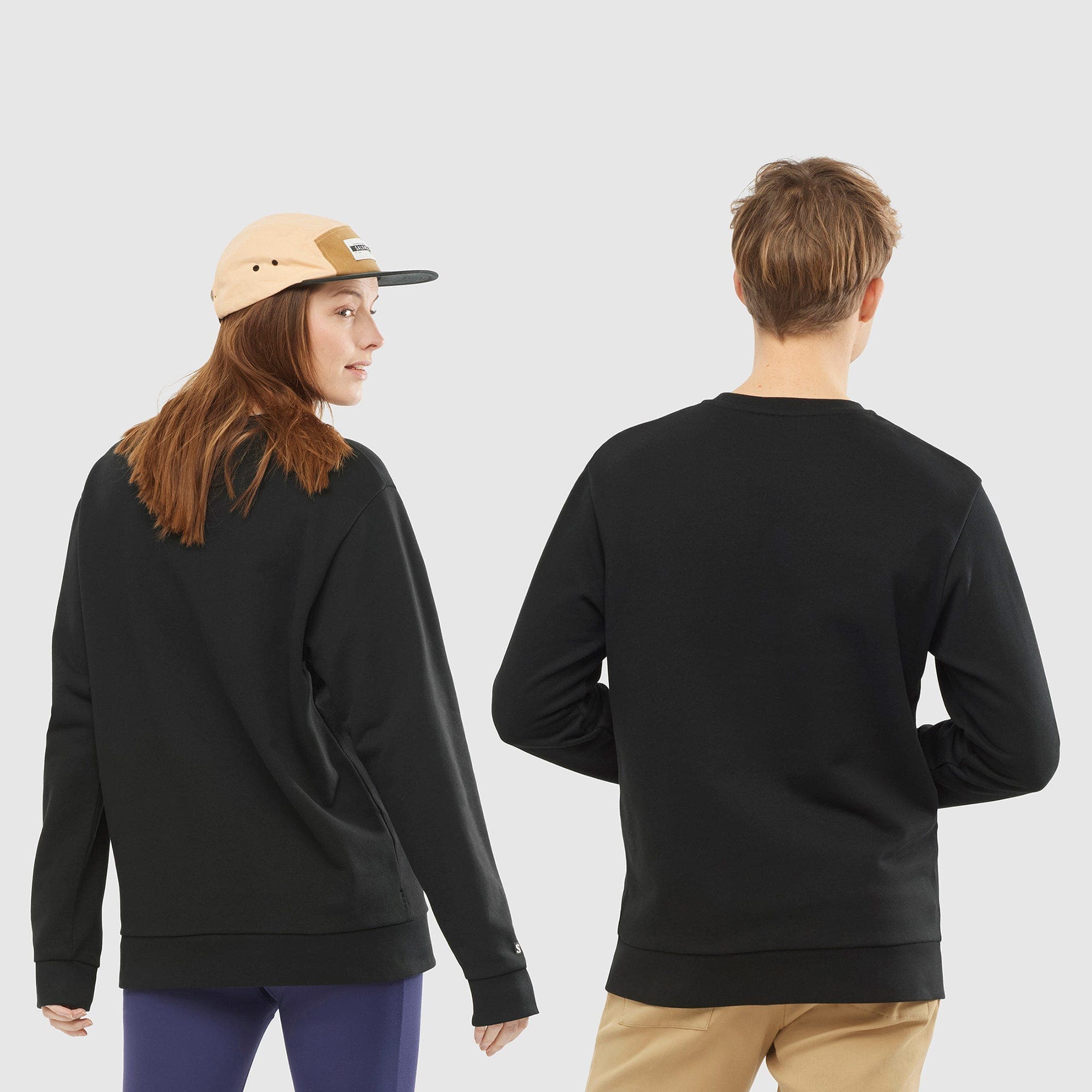 بلوز زمستانی سالامون / SALOMON – مدل Outlife Sweat / مشکی — تصویر ۴