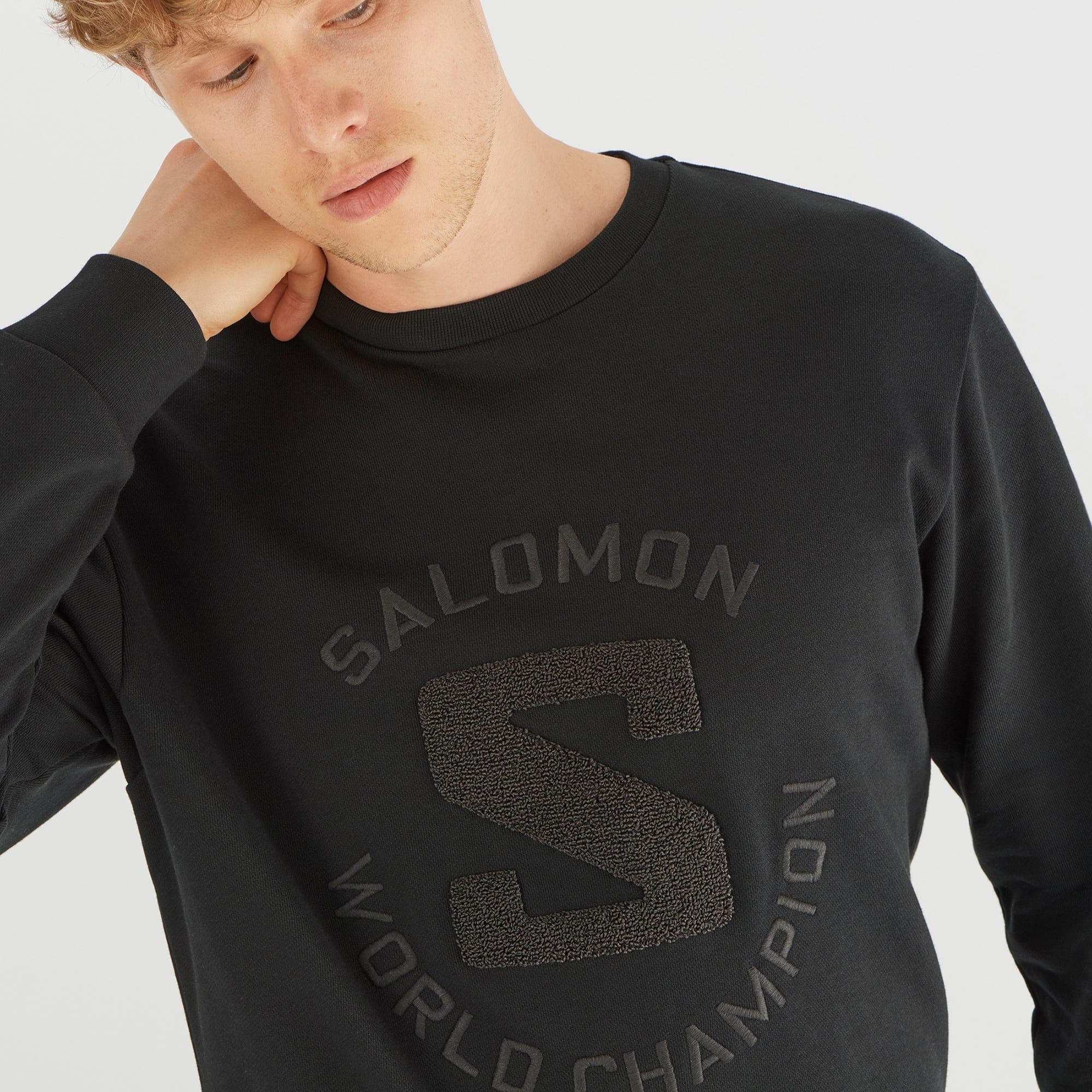 بلوز زمستانی سالامون / SALOMON – مدل Outlife Sweat / مشکی — تصویر ۲