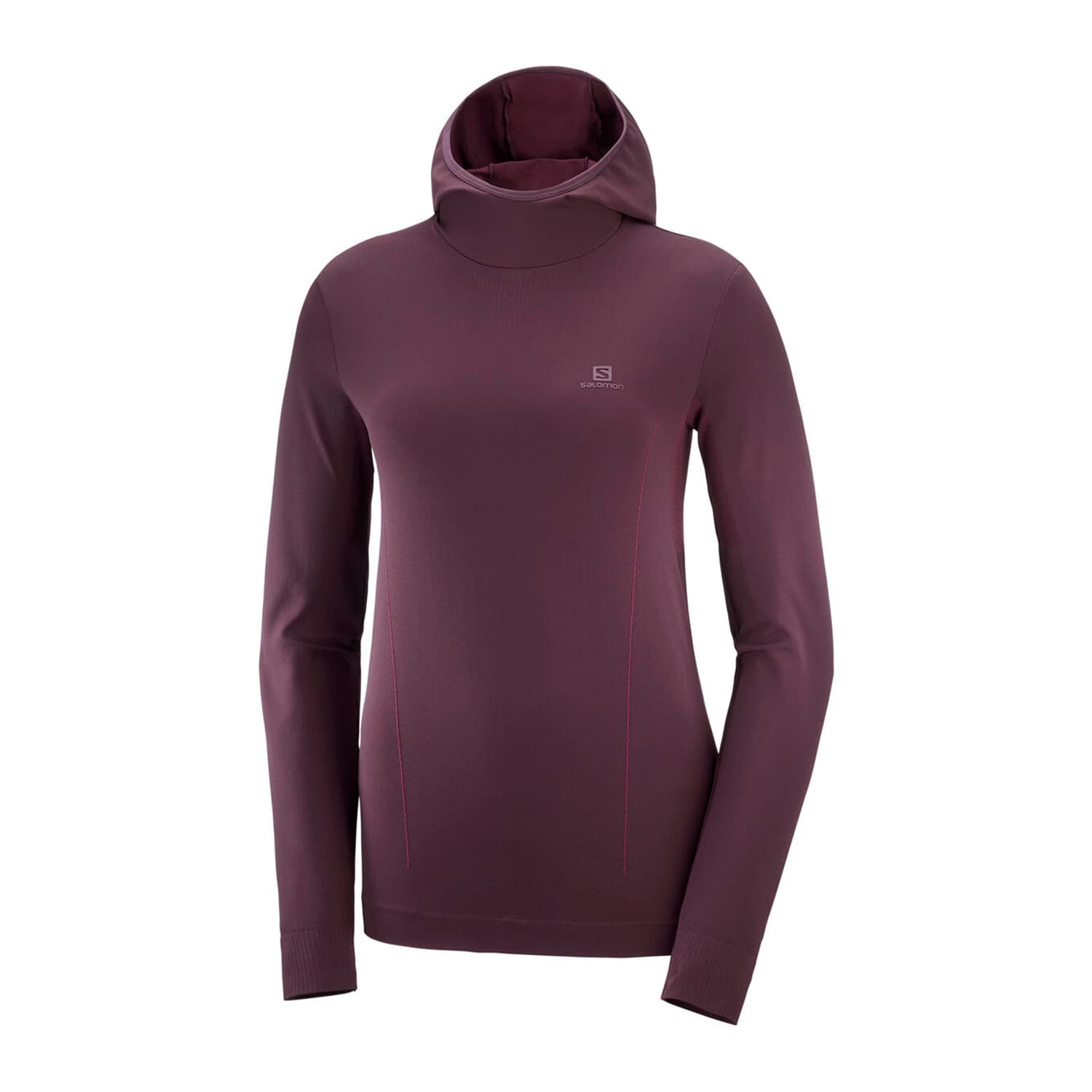 سویشرت سالامون / SALOMON – مدل Seamless Hoodıe / زرشکی