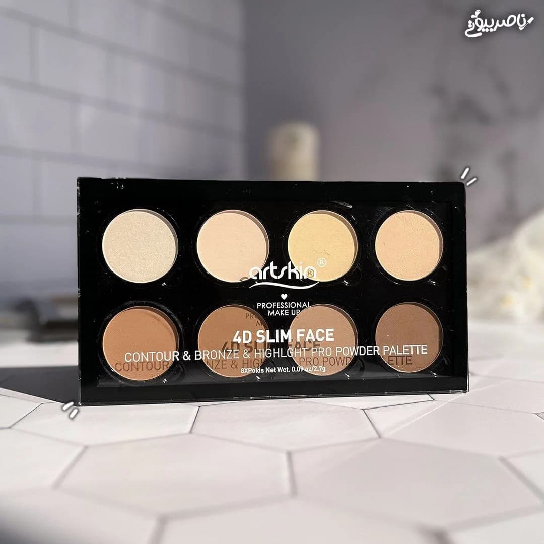 پالت کانتور و هایلایتر آرت اسکین مدل 4D Slim Face — تصویر ۶