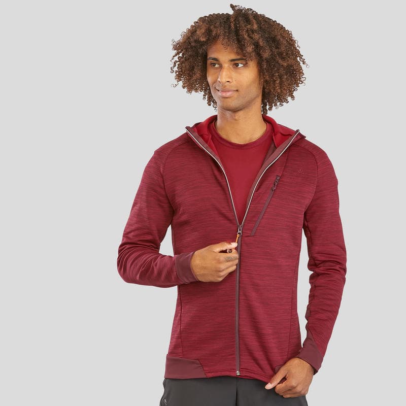 سویشرت کچوا / QUECHUA – مدل MH 900 / زرشکی — تصویر ۲