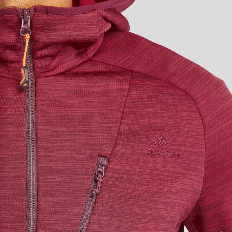 سویشرت کچوا / QUECHUA – مدل MH 900 / زرشکی — تصویر ۸