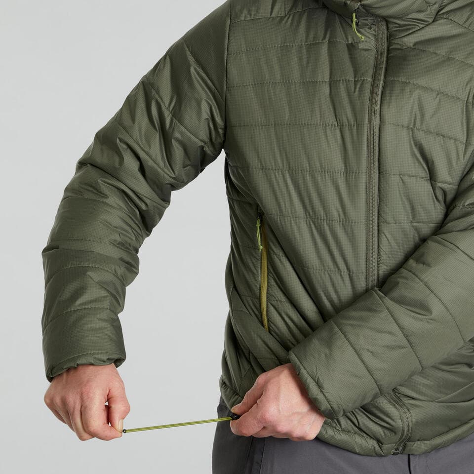 کاپشن الیاف کچوا / FORCLAZ – مدل Trek 100 Hoodie/ سبز — تصویر ۸