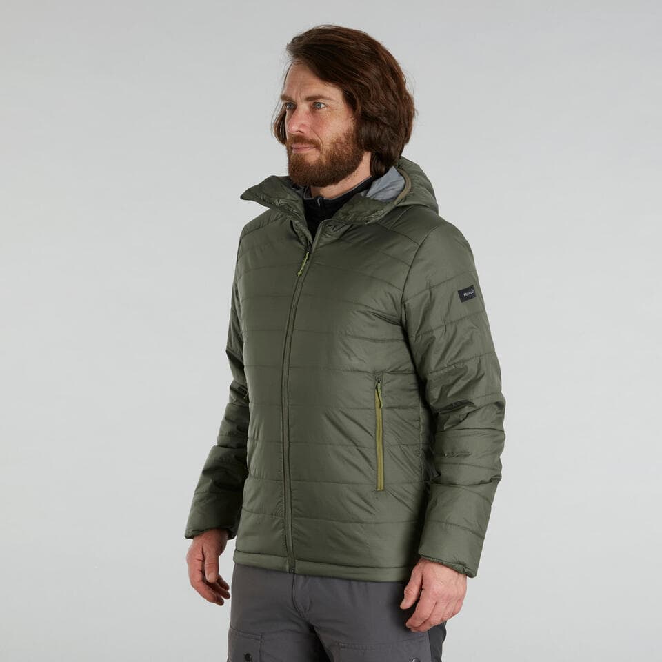 کاپشن الیاف کچوا / FORCLAZ – مدل Trek 100 Hoodie/ سبز — تصویر ۶
