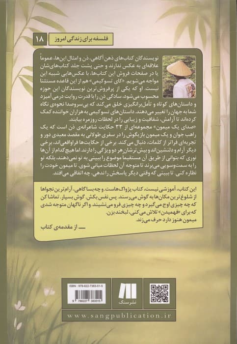 صدای یک میمون (33 داستان ذن برای در آغوش کشیدن ذهن آگاهی،آرام کردن ذهن و یافتن آرامش در …) | کای تسوکیمی | انتشارات سنگ — تصویر ۲