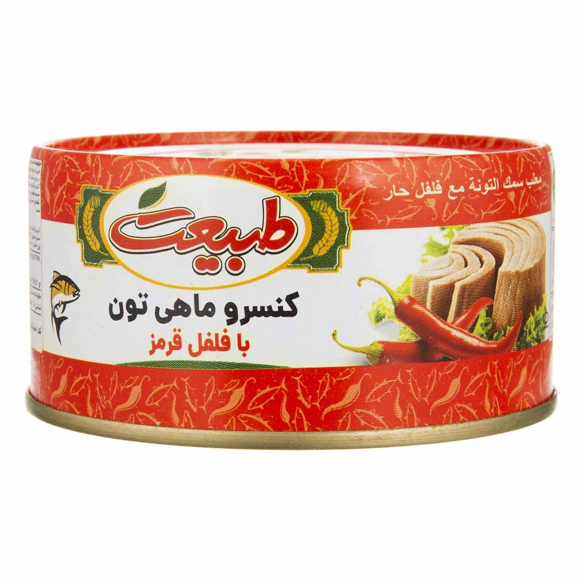 کنسرو ماهی تون با فلفل قرمز طبیعت 180 گرم