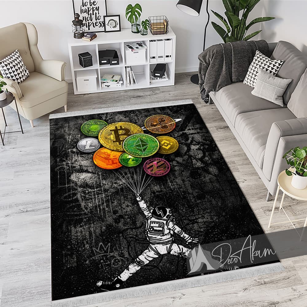 فرشینه پاپآرت Astronaut Crypto DA-4067 — تصویر ۴