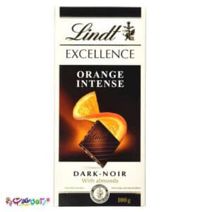 شکلات تخته ای لینت پرتقال تلخ 100 گرم LINDT