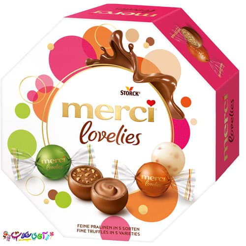 شکلات کادویی مرسی لاولیز میکس 185 گرم Merci